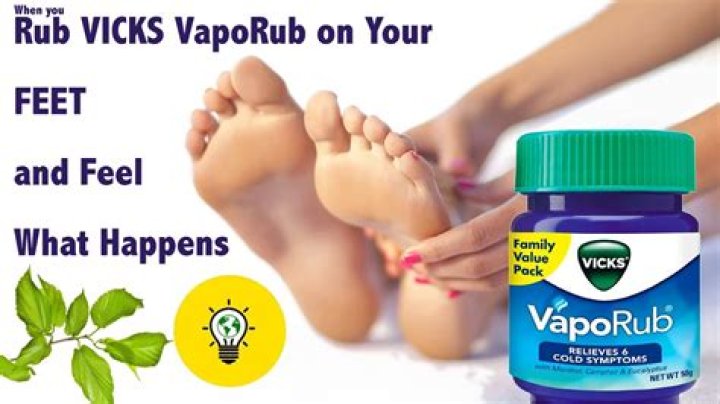 Does Vicks VapoRub on feet help with congestion?