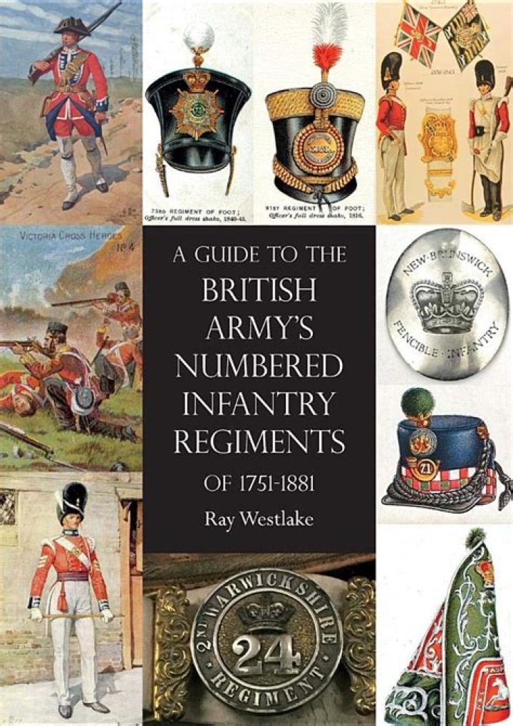 How are British Army regiments numbered?