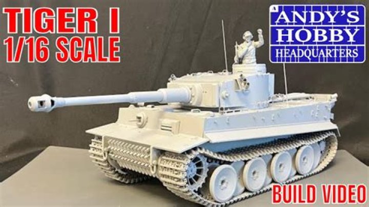 How big is a 1/16 Tiger tank?