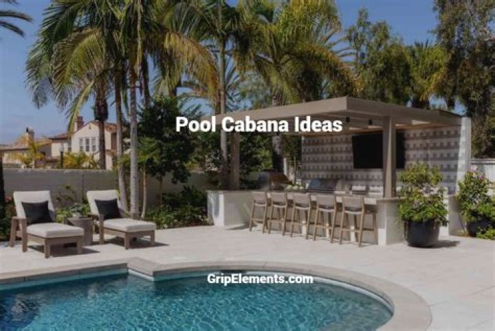 How big should a pool cabana be?