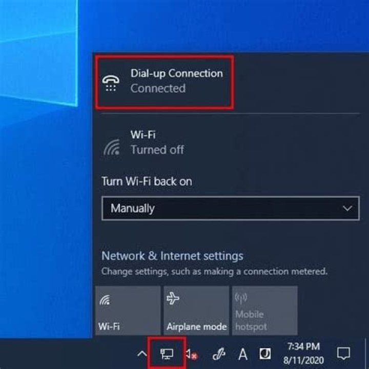How can I change my dial-up WIFI?