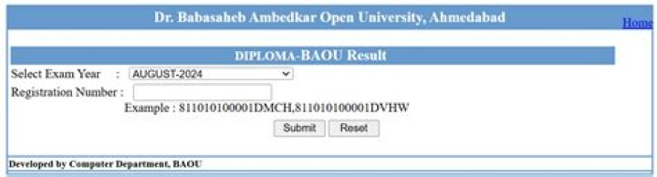 How can I check my BAOU result?