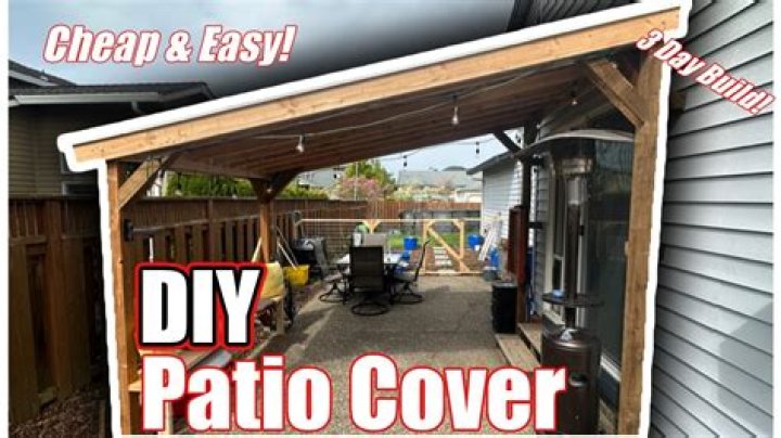 How can I cover my patio cheaply?