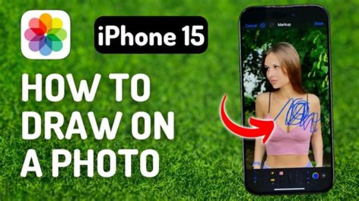 How can I draw on a photo?