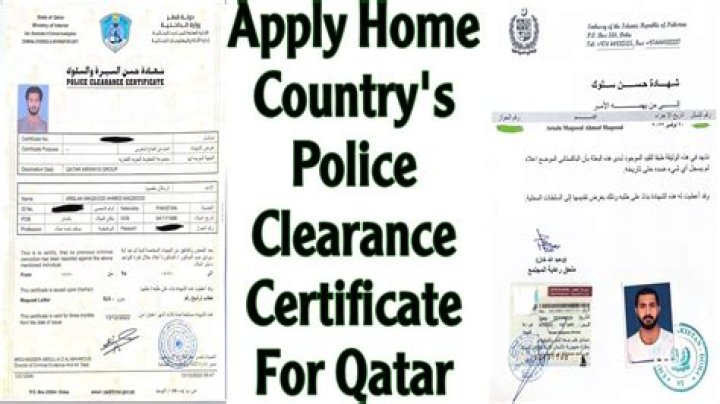 How can I get Australian police clearance in Qatar?
