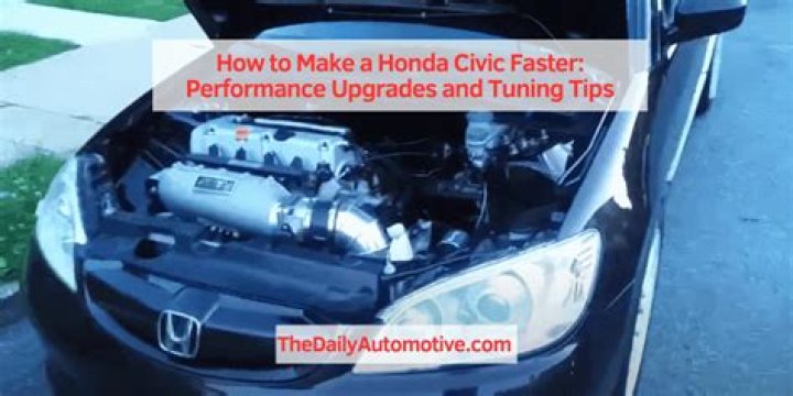How can I make my Honda Civic EX faster?