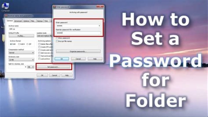 How can I protect a folder with a password on Windows 7?