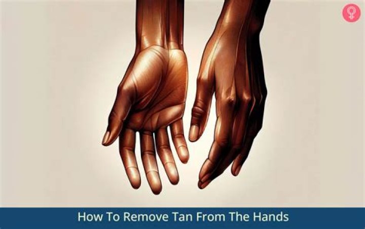 How can I remove tan from my hands fast?