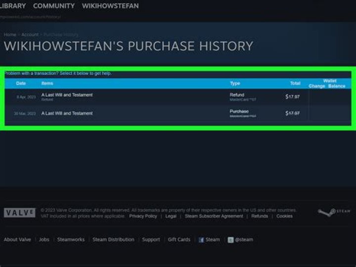 How can I see my total purchases on Steam?