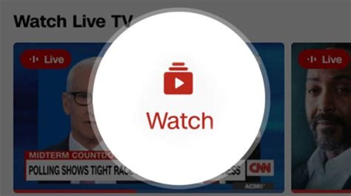 How can I watch live TV on iOS?