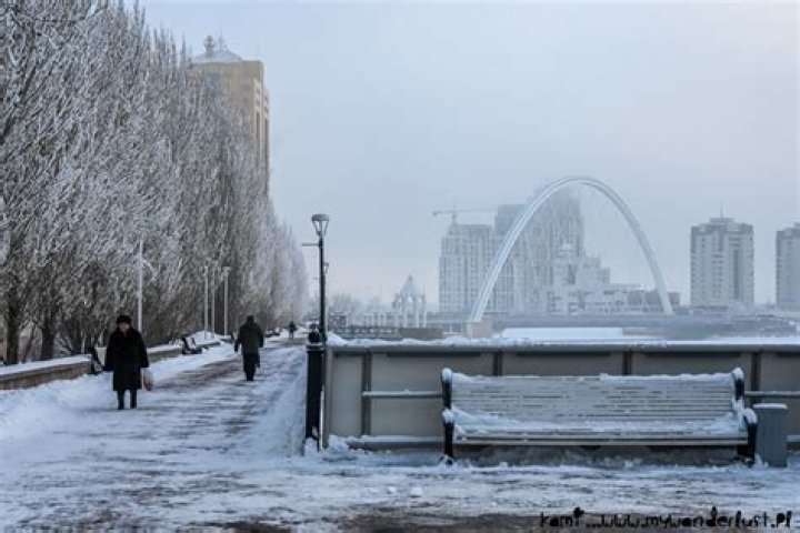 How cold does Astana get?