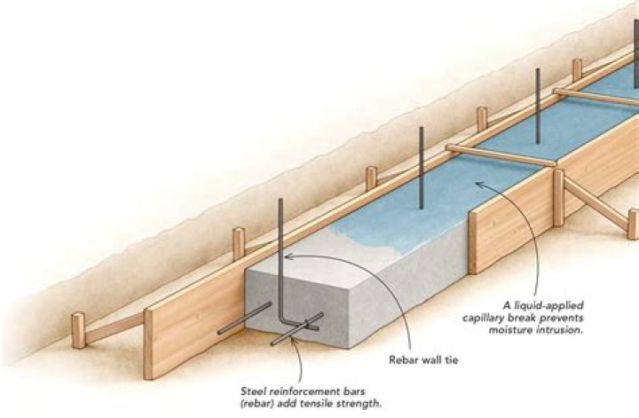 How deep should footing be for a deck?