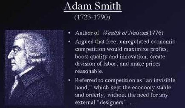 How did Adam Smith help the economy?