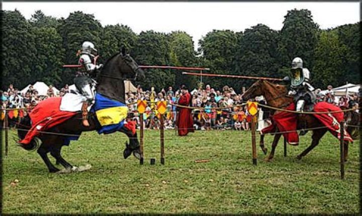 How did knights train their horses?