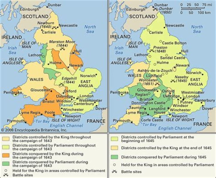 How did the English Civil War affect families?