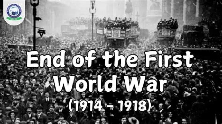 How did the First World War end?