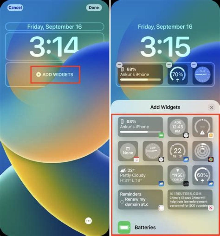 How do I add a widget to my Samsung calendar?