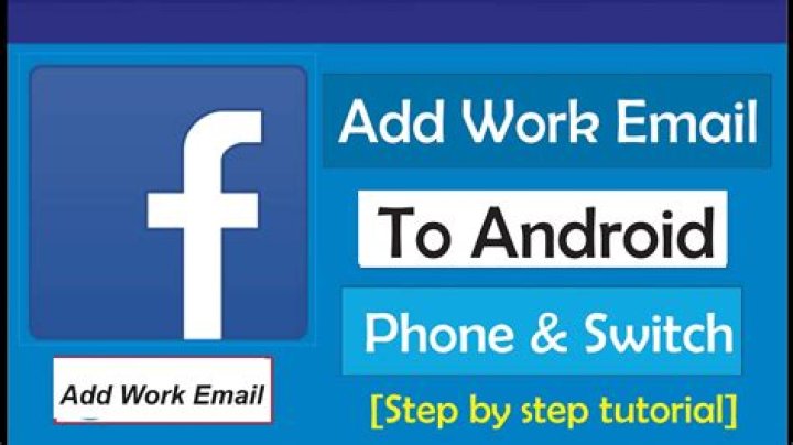 How do I add my work email to my tablet?