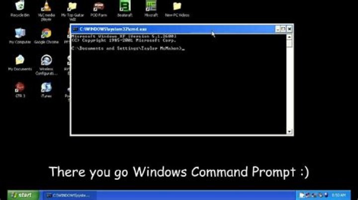 How do I boot to command prompt in Windows XP?