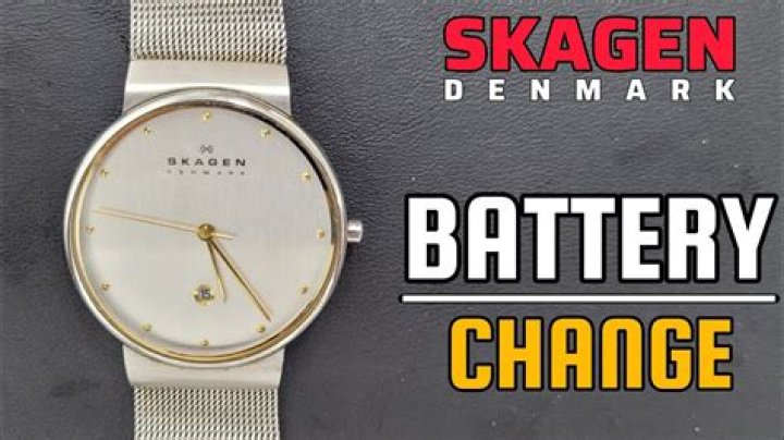 How do I change the battery in my Skagen watch?