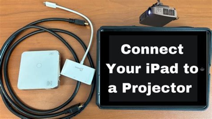 How do I connect my iPad to a USB projector?