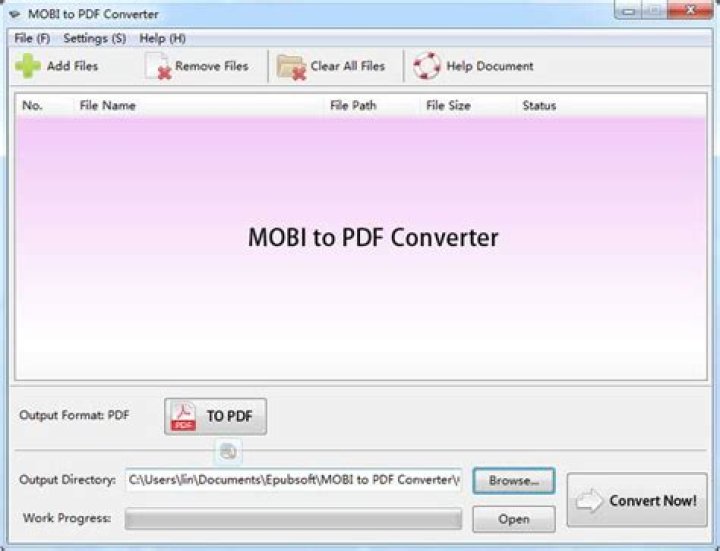 How do I convert a MOBI file to PDF?
