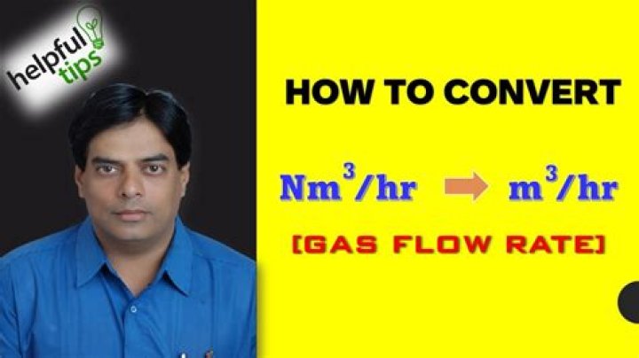 How do I convert Nm3 hr to m3 HR?