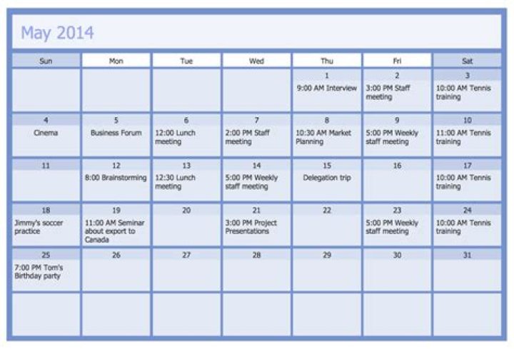 How do I create a calendar for my business?