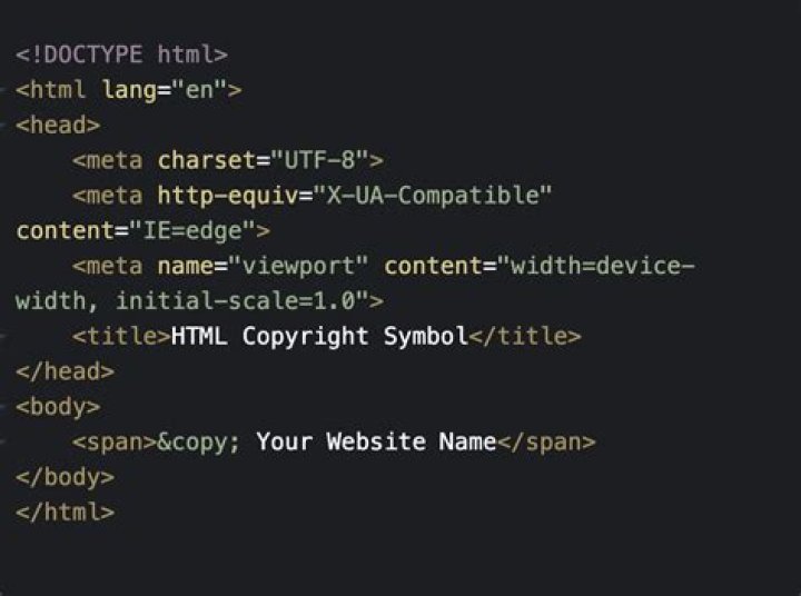 How do I create a copyright symbol in XML?
