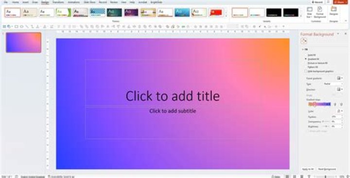 How do I create a custom background in PowerPoint?