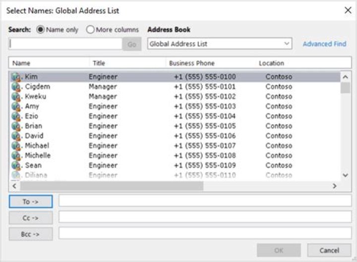 How do I create a global address list in Exchange 2010?
