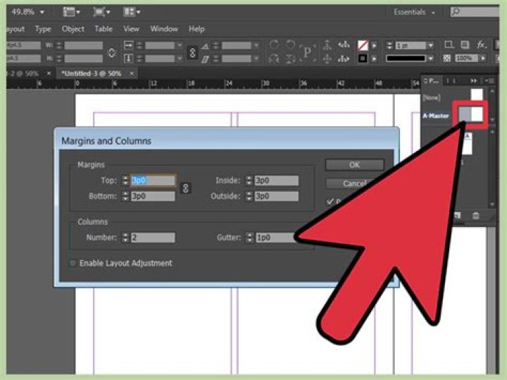 How do I create columns in InDesign?