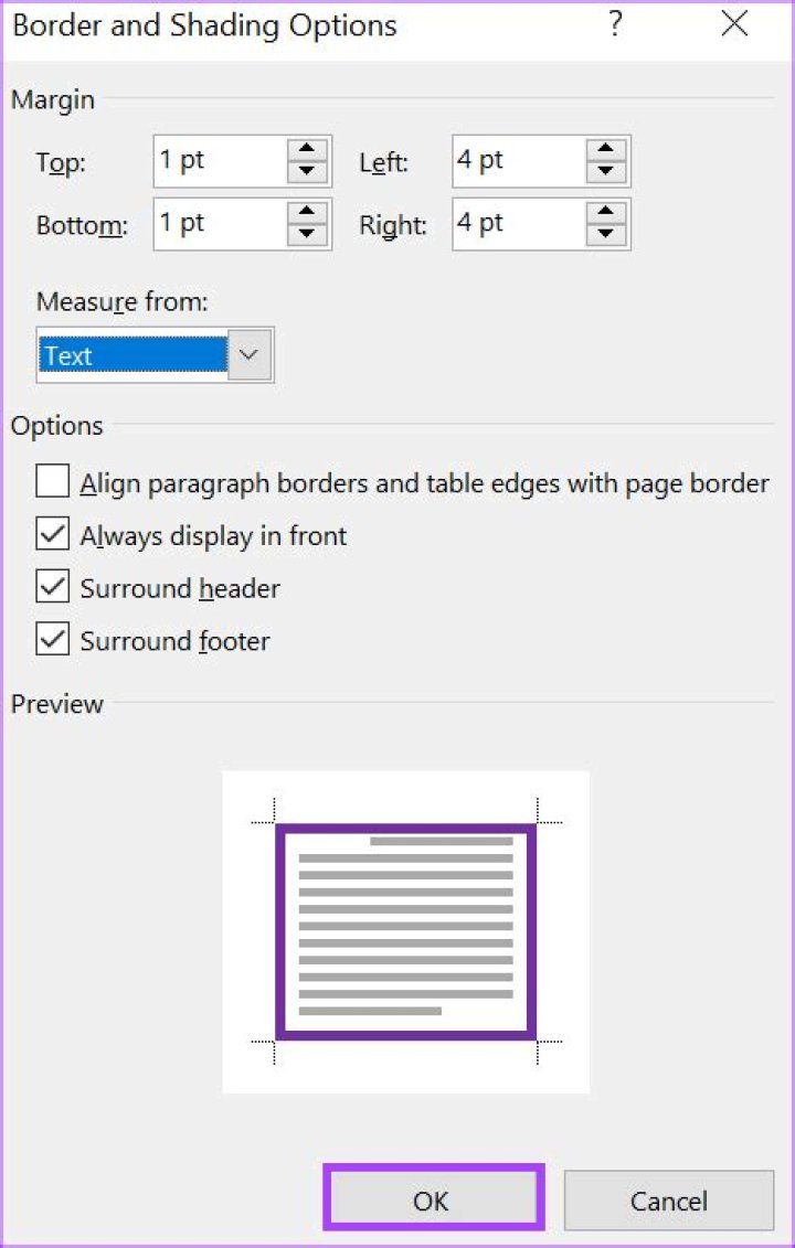 How do I download a page border in Word?