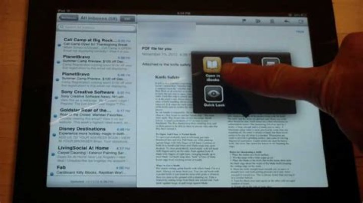 How do I download a PDF file on my iPad?