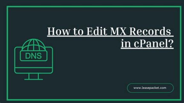 How do I edit MX records in cPanel?