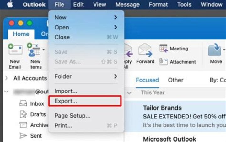 How do I export notes from OWA?