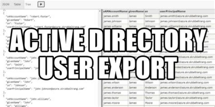 How do I export users from Active Directory?
