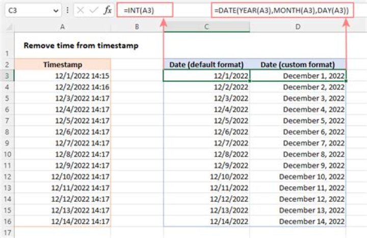 How do I extract the date from a time stamp?