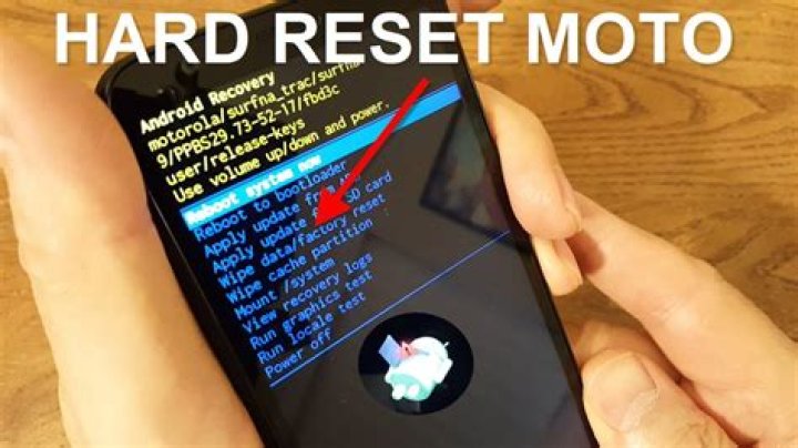How do I factory reset my Moto g3?