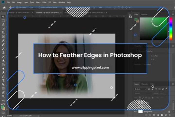 How do I feather edges in Photoshop 2020?