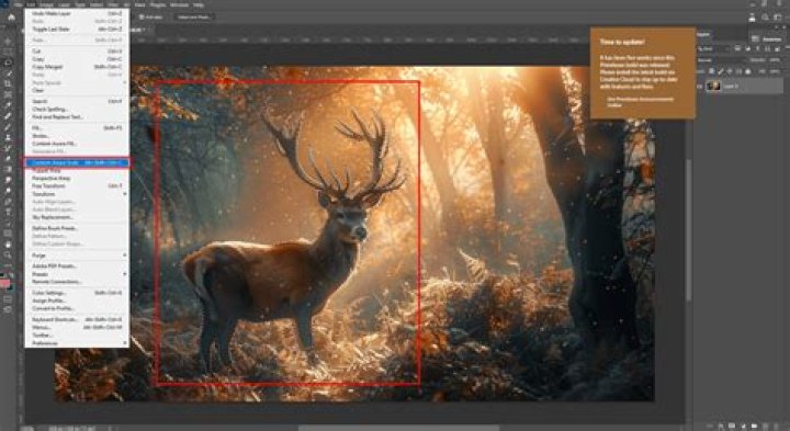How do I fill content aware in Photoshop CS4?
