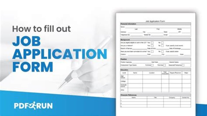 How do I fill out a UK job application?