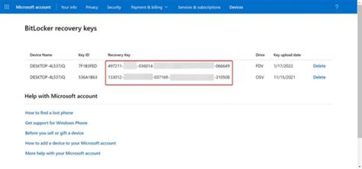 How do I find my Acer recovery key?