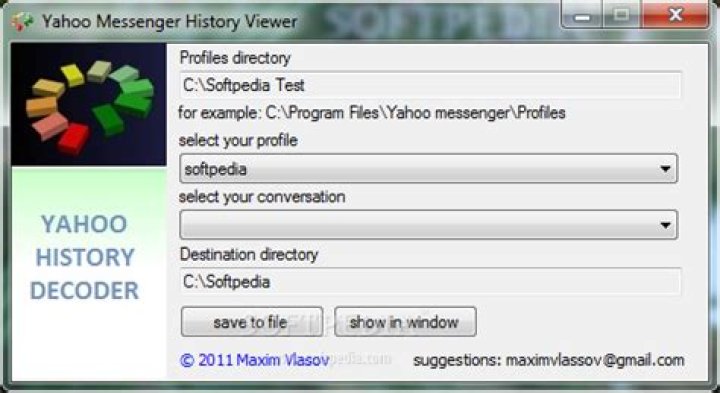 How do I find my Yahoo Messenger history?