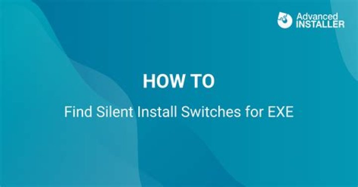 How do I find silent switch for Exe?