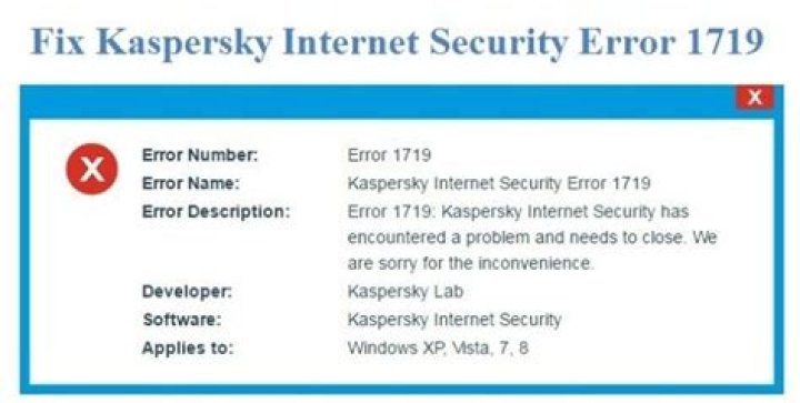 How do I fix error 1719?
