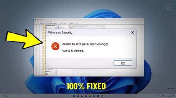 How do I fix error denied permissions?