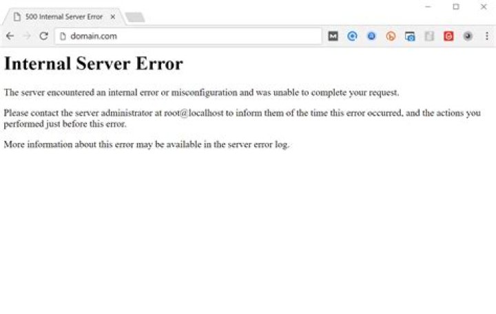 How do I fix internal server error?