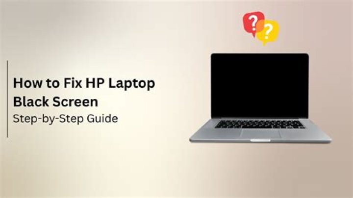 How do I fix my HP laptop black screen?