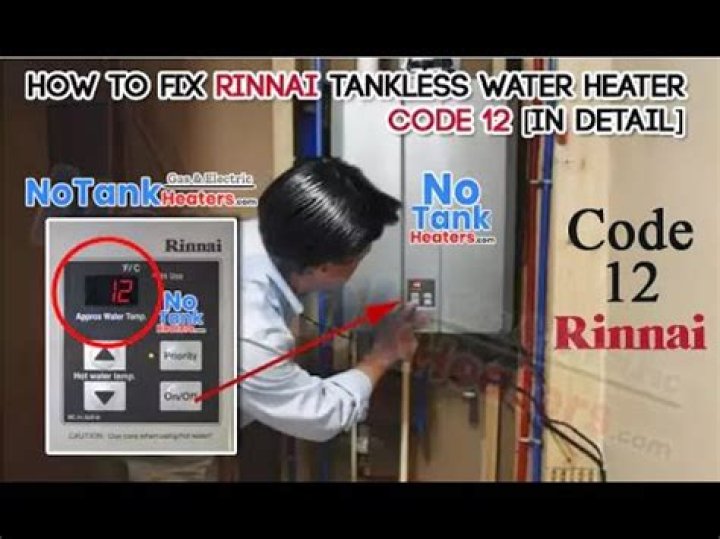 How do I fix my Rinnai Code 12?